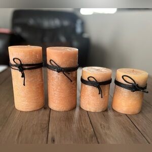 Pier 1 Imports Retired Unscented Unused 2 x 4” Pillar & 2 x 6” Pillar Candles